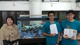 Biology students in Taiwan showing support for Positive Coralation!