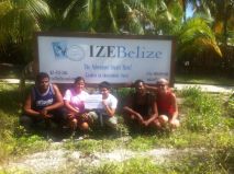 IZE Belize staff showing support for Positive Coralation!